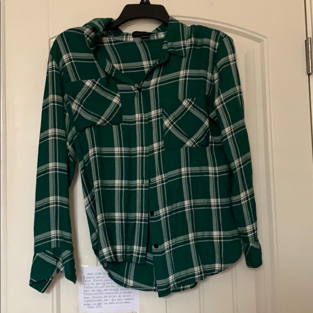 Sanctuary emerald flannel